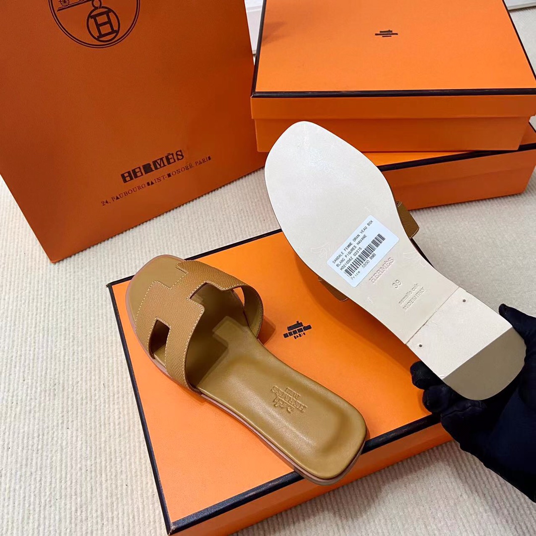 에르메스 올수공 오란 슬리퍼 샌들 앱송 100